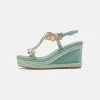 Alma En Pena Sandalen Met Plateauzool - Mint -Alma En Pena 14c837b400e14654aaad0475a894cfdd