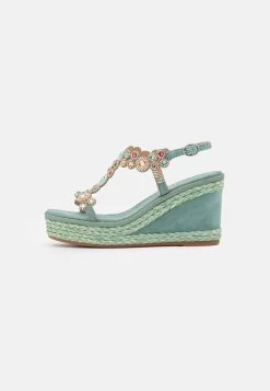 Alma En Pena Sandalen Met Plateauzool - Mint