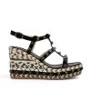 Alma En Pena Zavala - Sandalen Met Sleehak - Black -Alma En Pena 155e4d0cffa24ca0a2af8bd21bbec8cd