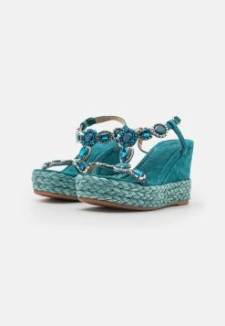 Alma En Pena Sandalen Met Sleehak - Ocean -Alma En Pena 159b738cdbdc405bb4e9716af91c6437