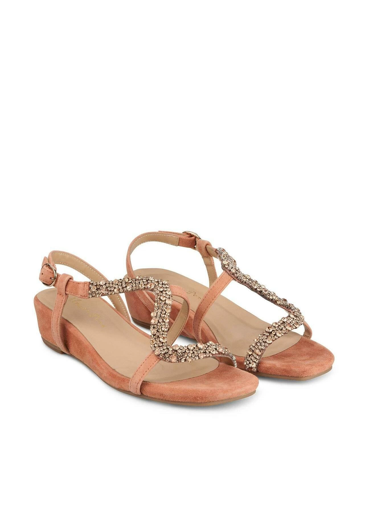 Alma En Pena Cara - Sandalen Met Sleehak - Naranja 4 Alma En Pena Cara - Sandalen Met Sleehak - Naranja - Afbeelding 2