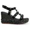 Alma En Pena Bermudez - Sandalen Met Sleehak - Black -Alma En Pena 2fa08feba1274a058212d7de821a00d1
