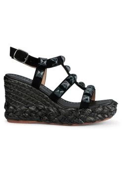Alma En Pena Bermudez - Sandalen Met Sleehak - Black