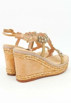 Alma En Pena Osaka - Sandalen Met Sleehak - Sand -Alma En Pena 3503fd49f07243a9b45b741e2767aa61
