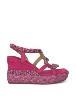 Alma En Pena Vera - Sandalen Met Sleehak - Rosa