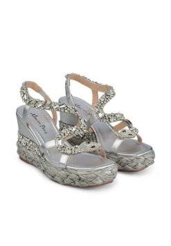 Alma En Pena Vera - Sandalen Met Sleehak - Plata -Alma En Pena 59cab9e89ae8464d8cd14e03752ea4ac