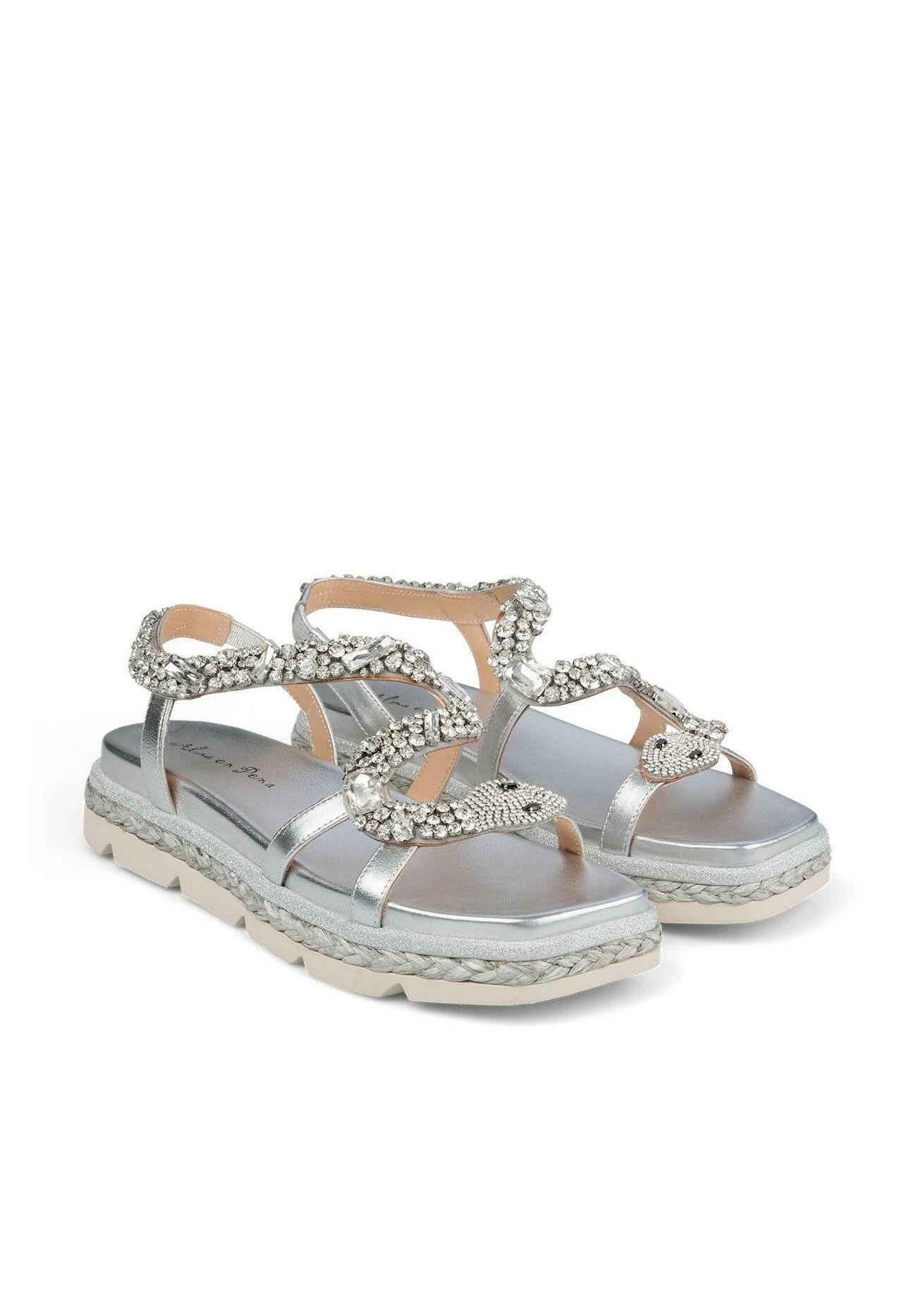 Alma En Pena Lippan - Sandalen Met Plateauzool - Plata 4 Alma En Pena Lippan - Sandalen Met Plateauzool - Plata - Afbeelding 2