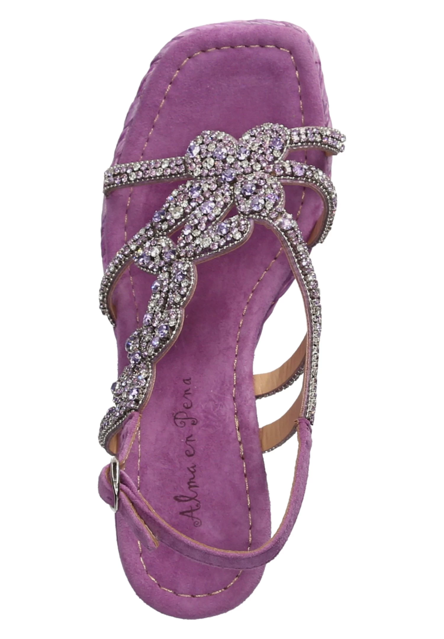 Alma En Pena Sandalen Met Sleehak - Violett 4 Alma En Pena Sandalen Met Sleehak - Violett - Afbeelding 2