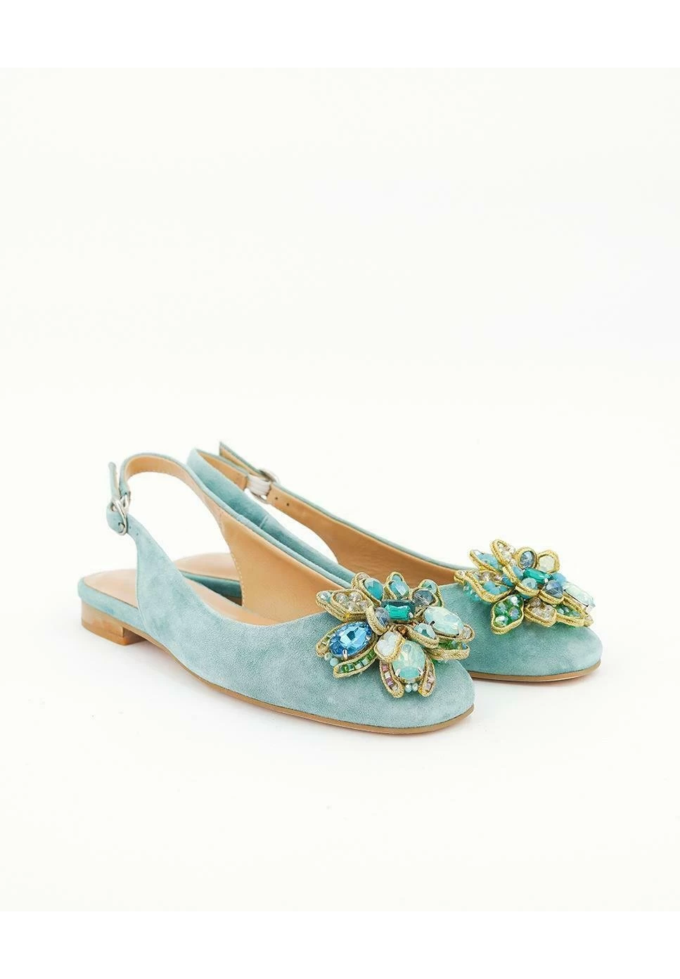 Alma En Pena Sintra - Slingback Ballerina´S - Green 4 Alma En Pena Sintra - Slingback Ballerina´S - Green - Afbeelding 2