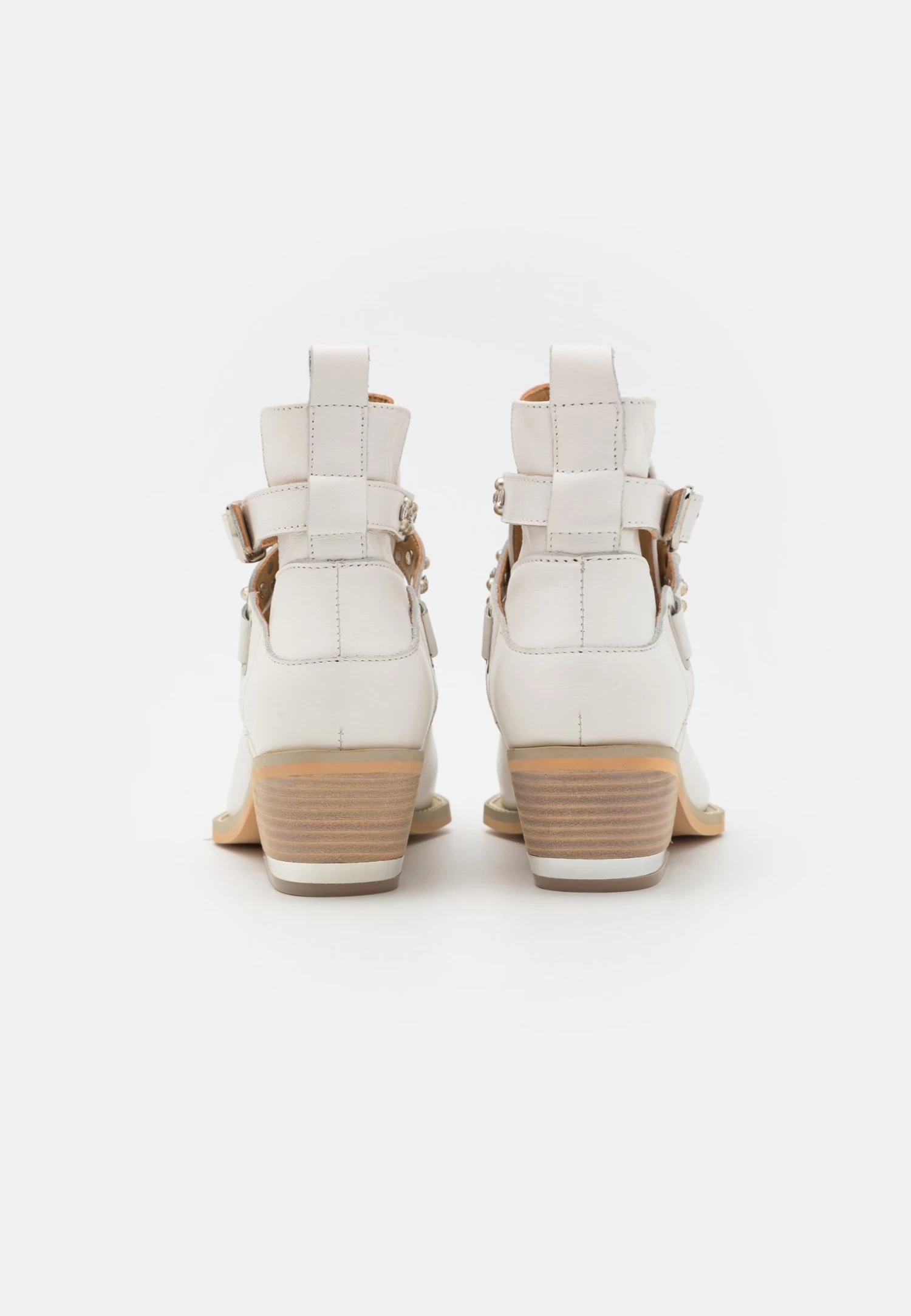 Alma En Pena Enkellaarsjes Met Hoge Hak - White 6 Alma En Pena Enkellaarsjes Met Hoge Hak - White - Afbeelding 4