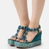 Alma En Pena Sandalen Met Sleehak - Ocean -Alma En Pena 709e04ccd5594f44ba1967b0cb037b5b