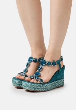 Alma En Pena Sandalen Met Sleehak - Ocean