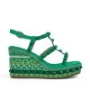 Alma En Pena Zavala - Sandalen Met Sleehak - Verde Oscuro 2 Alma En Pena Zavala - Sandalen Met Sleehak - Verde Oscuro -Alma En Pena 745e909258a54b36b0543b225c1c96fc