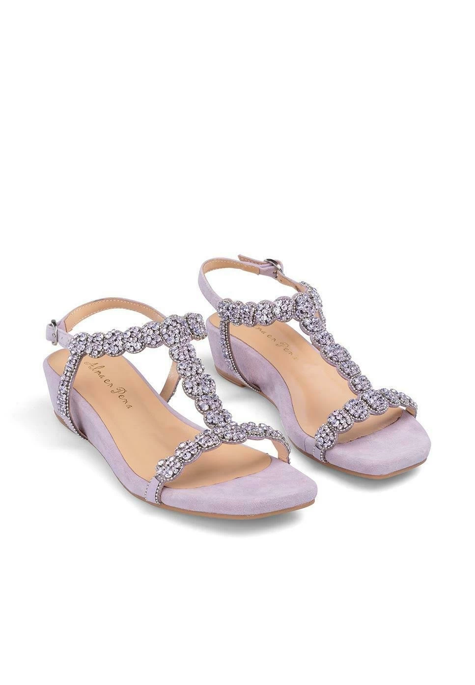 Alma En Pena Alcaraz - Sandalen Met Sleehak - Lila 4 Alma En Pena Alcaraz - Sandalen Met Sleehak - Lila - Afbeelding 2