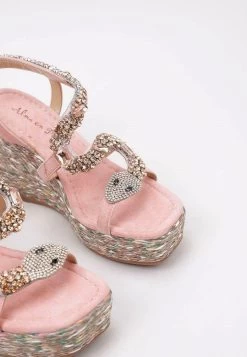 Alma En Pena Sandalen Met Sleehak - Pink -Alma En Pena 90010a31a352405eb48c16ba93bfbcd3