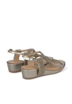 Alma En Pena Garfia - Sandalen Met Sleehak - Bronce -Alma En Pena 94b0e4a01bdd4473b5521c9a363f54c6