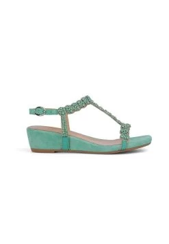 Alma En Pena Alcaraz - Sandalen Met Sleehak - Verde
