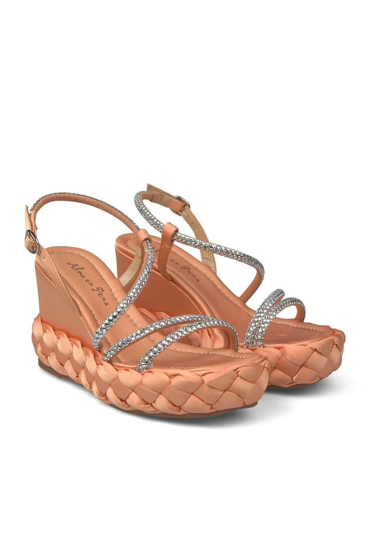 Alma En Pena Sainz - Sandalen Met Plateauzool - Naranja 4 Alma En Pena Sainz - Sandalen Met Plateauzool - Naranja - Afbeelding 2