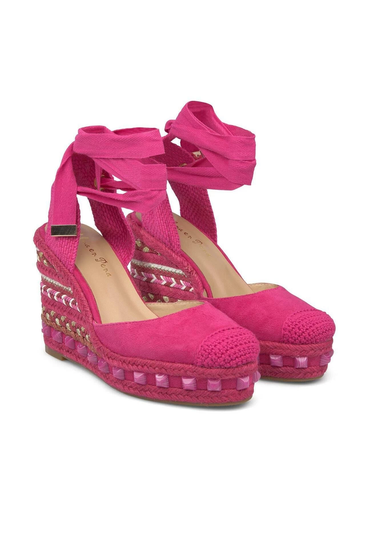 Alma En Pena Gomez - Veterpumps - Rosa 4 Alma En Pena Gomez - Veterpumps - Rosa - Afbeelding 2