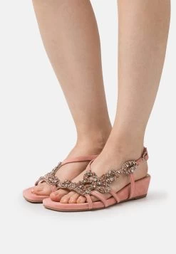 Alma En Pena Sandalen Met Sleehak - Salmon