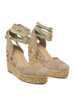 Alma En Pena Lacunza - Sandalen Met Sleehak - Arena -Alma En Pena b9b75748ec0849e8b9f664967aaabd65