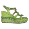 Alma En Pena Vera - Sandalen Met Sleehak - Verde
