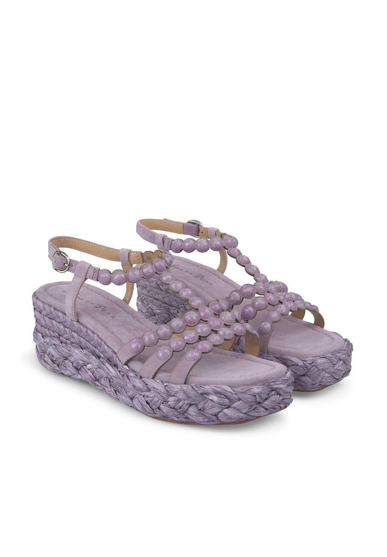 Alma En Pena Sandalen Met Sleehak - Morado 3 Alma En Pena Sandalen Met Sleehak - Morado - Afbeelding 2