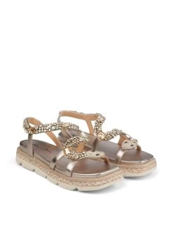 Alma En Pena Lippan - Sandalen Met Plateauzool - Bronce -Alma En Pena cda4dbc467e74204bccfce3a1df4c059