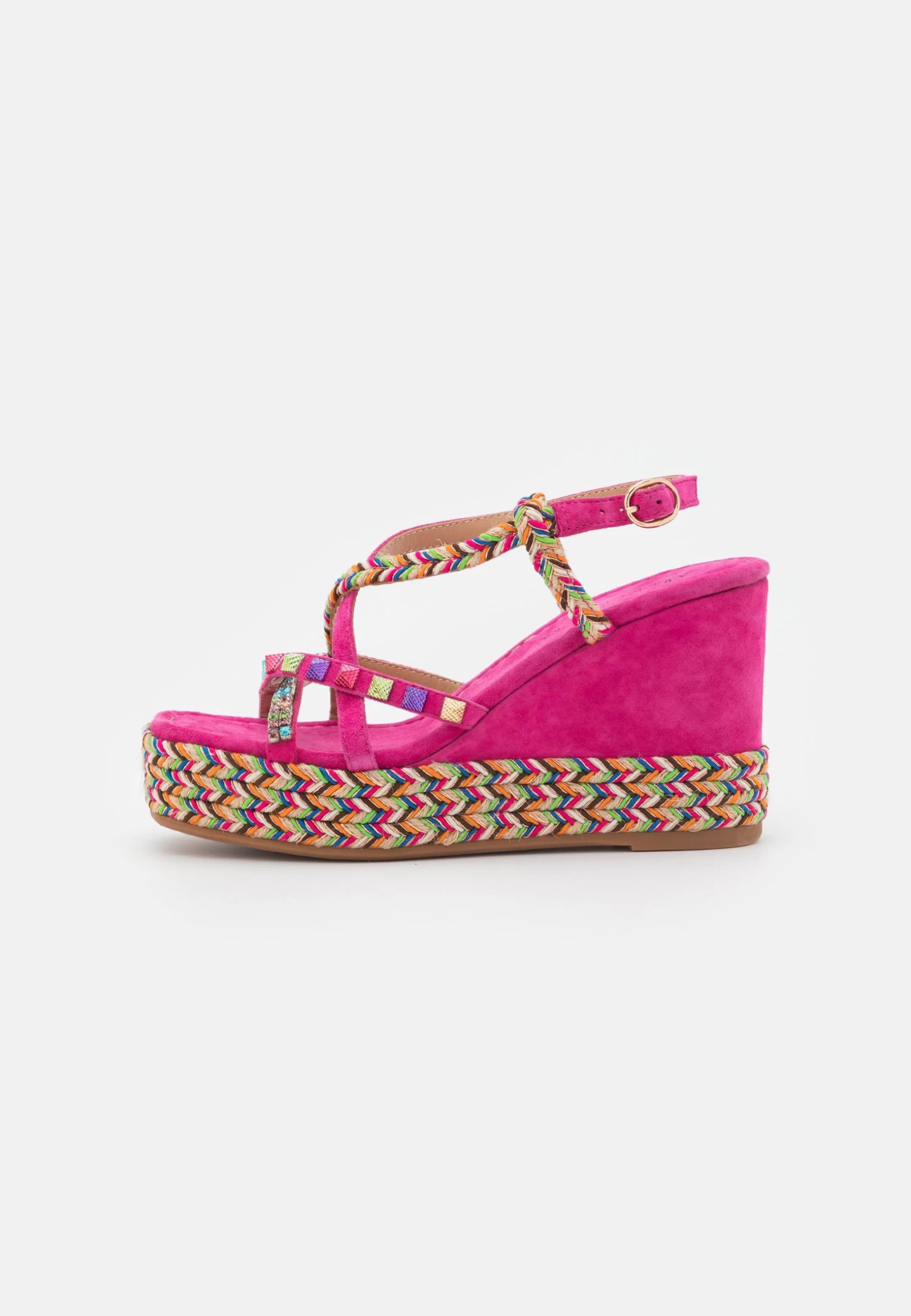Alma En Pena Sandalen Met Plateauzool - Fuxia 4 Alma En Pena Sandalen Met Plateauzool - Fuxia - Afbeelding 2