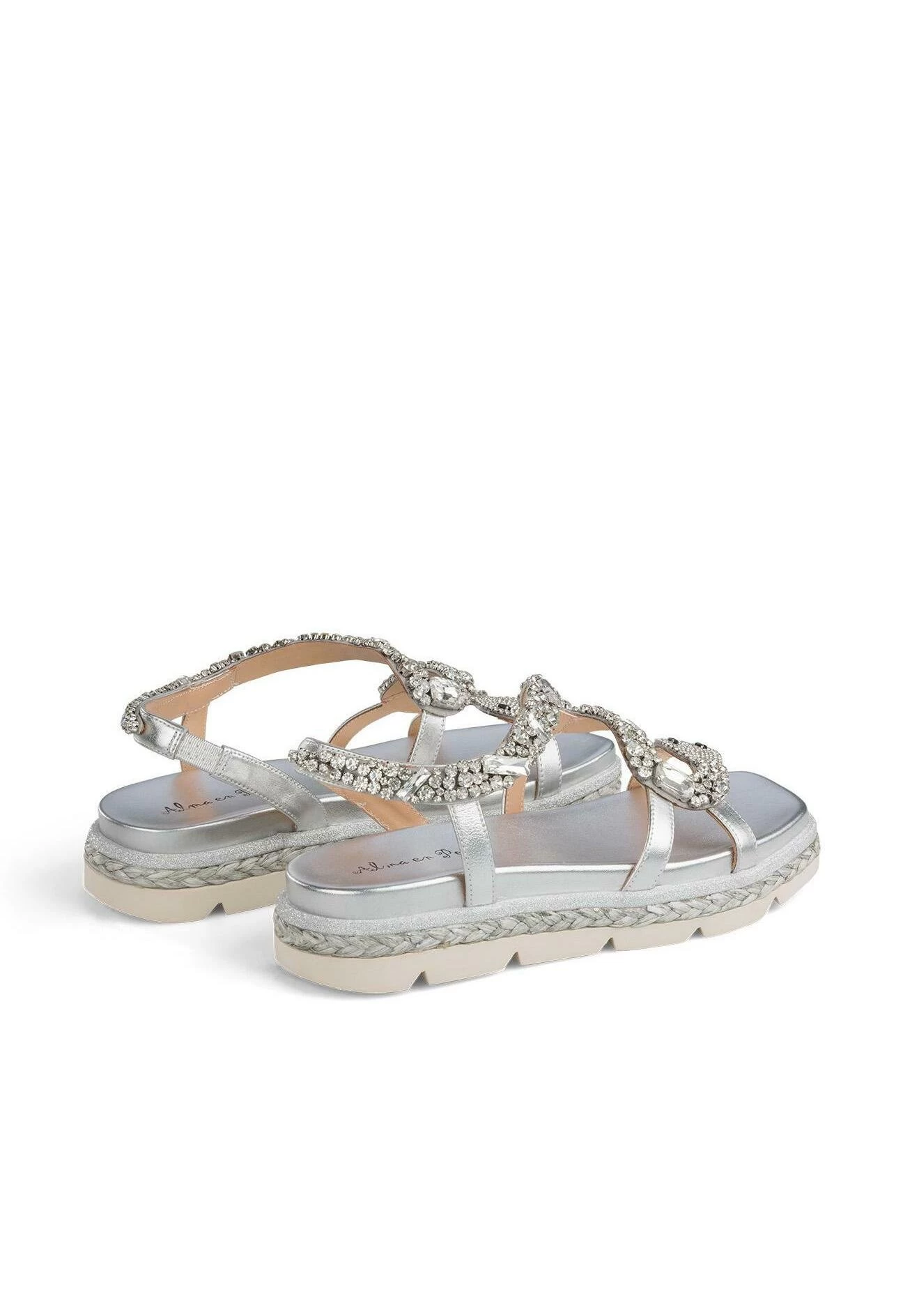 Alma En Pena Lippan - Sandalen Met Plateauzool - Plata 5 Alma En Pena Lippan - Sandalen Met Plateauzool - Plata - Afbeelding 3
