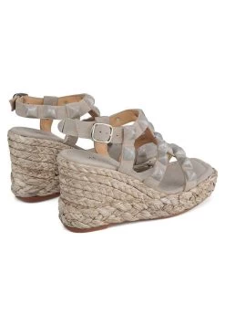 Alma En Pena Bermudez - Sandalen Met Sleehak - Gris -Alma En Pena d9d229b9ad85450d9a38812e07f0cb2a