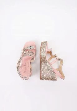 Alma En Pena Sandalen Met Sleehak - Pink -Alma En Pena de890ebc75084750be50705834920cb8