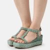 Alma En Pena Sandalen Met Plateauzool - Jade -Alma En Pena fb313f7e1cce4879aeaceb9e4fc87374
