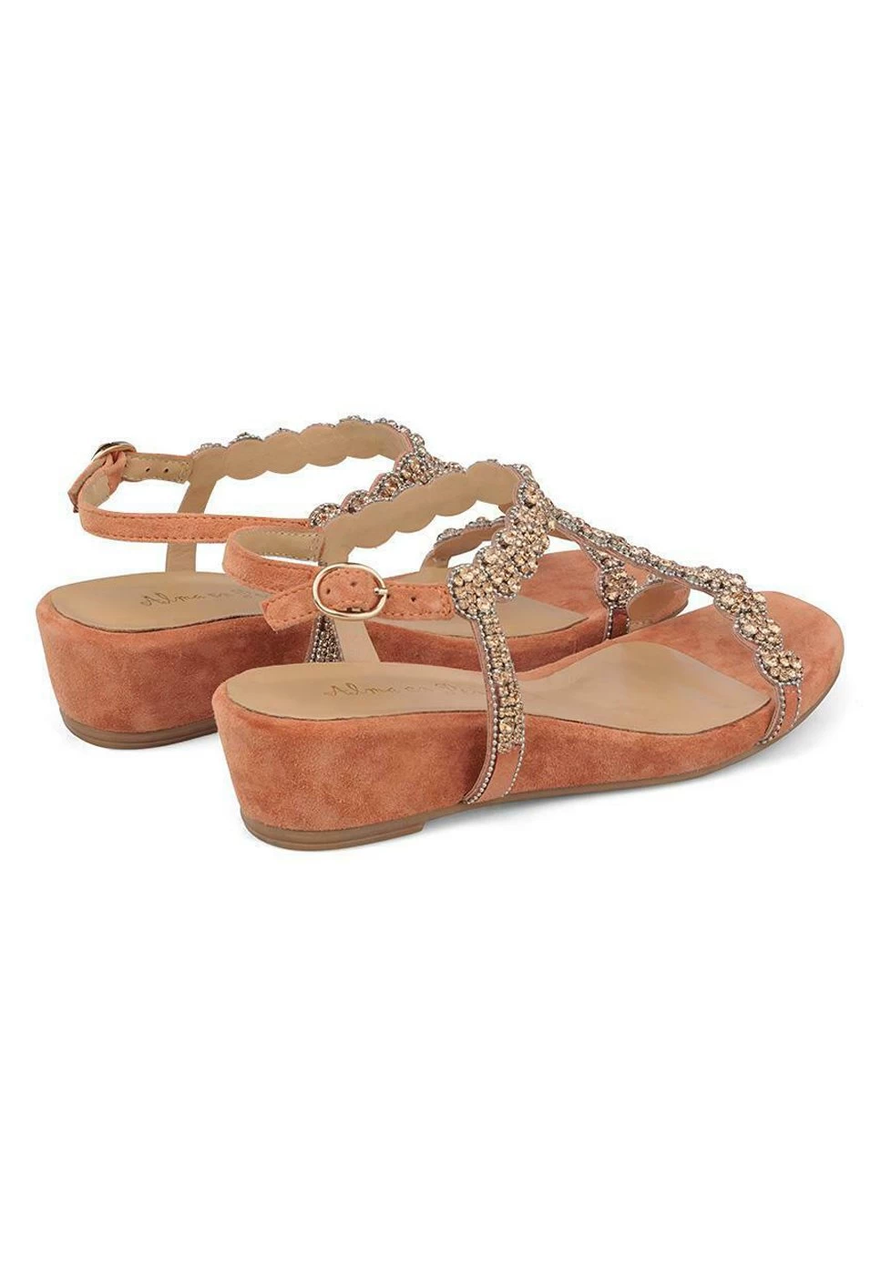 Alma En Pena Alcaraz - Sandalen Met Sleehak - Naranja 5 Alma En Pena Alcaraz - Sandalen Met Sleehak - Naranja - Afbeelding 3